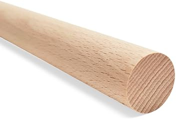 JOWE 1 Stk Rundstab aus Buche 50 mm, Länge 100 cm - Glatte Holzstäbe - Made in Austria