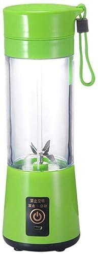 MXXHFC Juicer 400Ml Portable Blender Juicer Cup Usb Rechargeable Electric Automatic Vegetable Fruit Citrus Orange Juice Maker Cup Mixer Bottle Green Apple