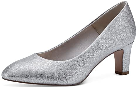 Tamaris Décolleté da donna con tacco a blocco metallico 42 EU