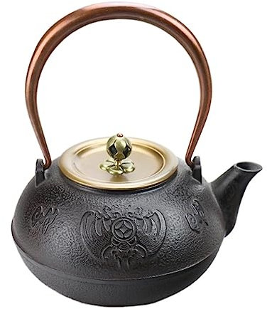 Chinesischer Teekanne Teekannen 1,2 L/1200 Ml Gusseisen Teekanne Teekessel Japanische Teekanne Für Familiennachmittagstee Traditionelle Kanne