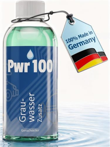 PWR100 GRAUWASSER-ZUSATZ | für Wohnmobil & Wohnwagen, Geruchsneutralisierer Geruch entfernen statt überdecken, Sauberkeit in Tank und Leitung