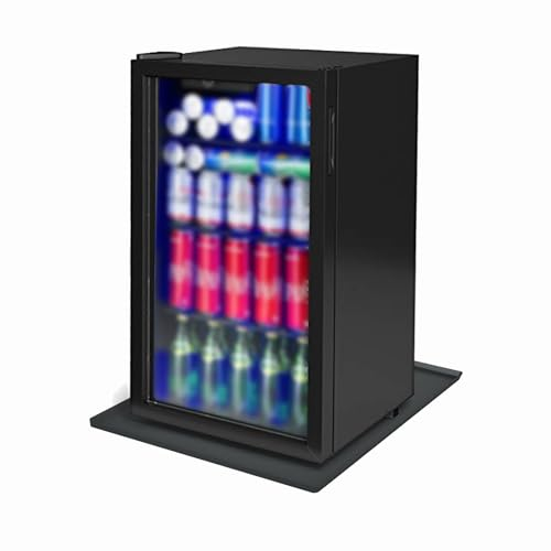 SWTHM Rutschfeste Mini-Kühlschrank-Tropfmatte, 60 x 60 cm, saugfähige Matte für Waschmaschine mit erhöhtem Rand, Gefrierschrank, auslaufsichere Tropfpfanne für Zuhause, Büro (grau)