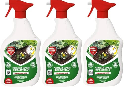 3 X 1L Permaclean Express Unkrautfrei AF