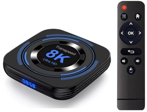 Boîtier TV Android 12 ATV Double Wi-FI avec Applications TV, vidéo 8K, BT5.0+, RK3528, Lecteur multimédia Vocal 4K 3D, décodeur (MX10 16g)