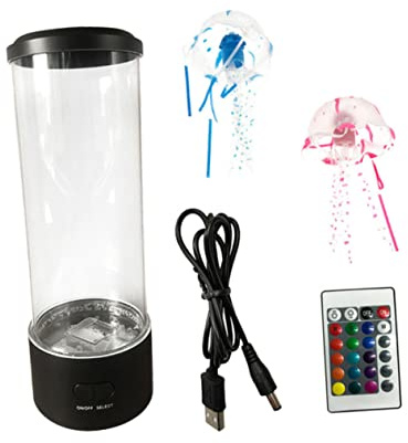 NUOBESTY Quallenlampe Led Nachtlicht Bunte Led Lampe Kreative Nachtlampe Quallen Nachtlicht Dekor Desktop Licht