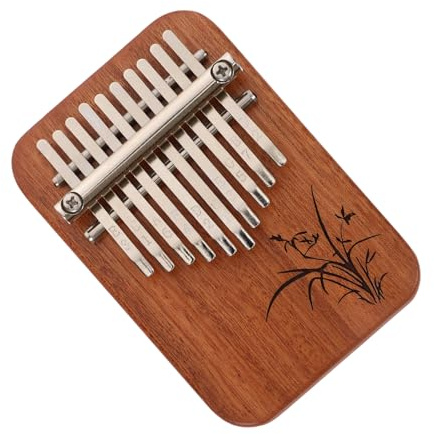 Sosoport Mini-kalimba Daumenklavier Aus Holz Tragbares Fingerklavier Mit Acht Tasten Kleines Musikinstrument Für Anfänger Zum Üben Und Musizieren