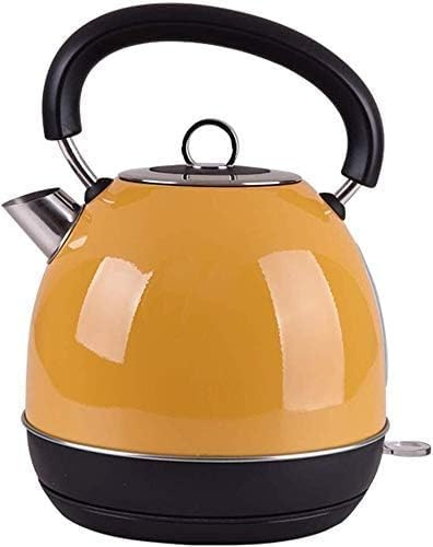 SLCHJX Kettles Electric Water Kettle, Jug Stainless Steel Kettle 1.8 Litres, Tea Or Coffee - 1800W,Yellow Fast (Color : Yellow) Present