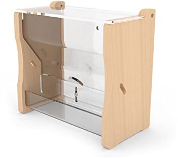 Mangeoire à oiseaux sans mesure pour cage Distributeur automatique de nourriture Récipient transparent pour perruches Conure Rutine Poules Caille Pas de mesure automatique Cage de nourriture pour