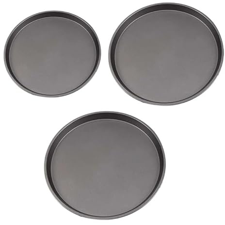 Zpengtai Piatti Pizza Teglia for Pizza Antiaderente Stampo for teglia da Forno Utensili da Cucina for la Cottura al Forno Grandi(1Set)