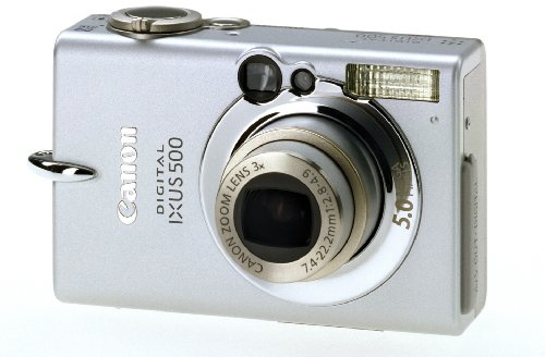 Canon Ixus 500 Digital Camera [5.0MP, 3 x Optical] (Renewed)