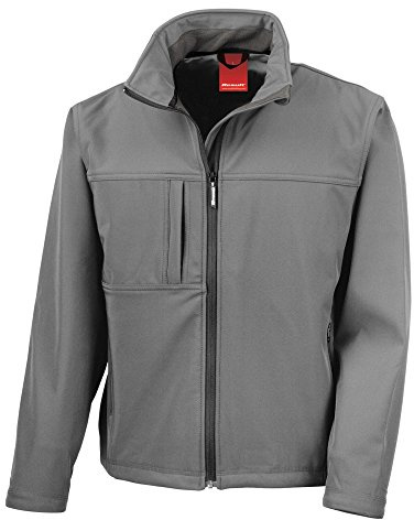 Result Herren Softshell-Jacke/Multifunktionsjacke, 3-lagig, wasserfest, atmungsaktiv (3XL) (Mittelgrau)