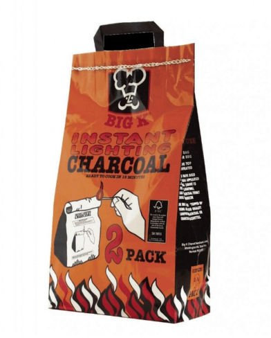Big-K Instant Lighting Charcoal BBQ Barbecues 10kg (10 x 1kg bags)