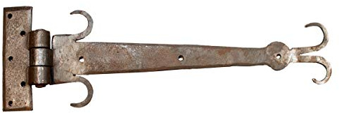 Antikas - Wertvoll handgeschmiedetes Torband Schmiede-Eisen antike Bänder - Langband 32 cm
