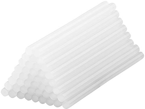AGT Heißkleber: 50 Klebesticks für Heißklebepistolen, 11 x 200 mm, weiß (Kleber für Heißklebepistole, Klebestangen für Heißklebepistole, Rutsch)