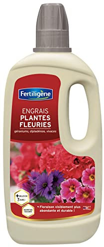 FERTILIGENE FEGR750 - Engrais Liquide Plantes Fleuries 400 ml - Plantes plus abondantes en 7 jours - Apporte une nourriture équilibrée - Formule à base de minéraux - Pour 107 L de solution diluée