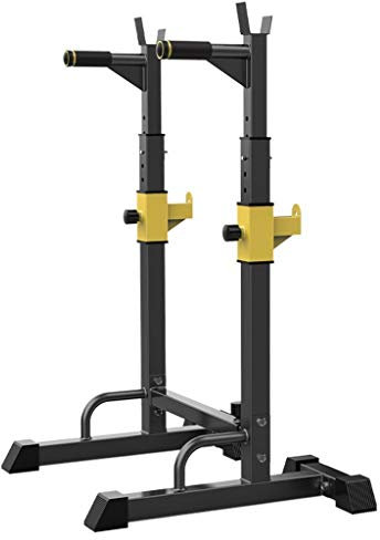 Hantelbänke Squat Rack Bankdrücken Herren Fitness Langhantel Rack Multifunktionsregal Einstellbare Halterung Home Indoor-Fitnessstudio Krafttrainingsstand Regale