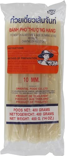 FARMER Fideos de Arroz 10 mm - 400 g Bastones | Auténtico sabor tailandés, ideal para pad thai, pho y salteados. Sin gluten, rápido de preparar en minutos.
