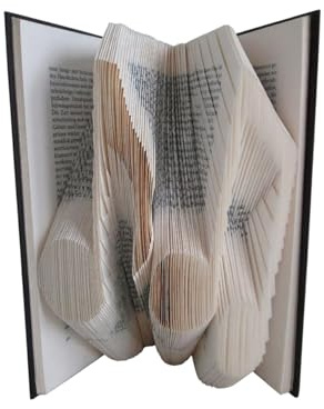 Buchfaltkunst Seidl gefaltetes Buch Noten/Musiknoten als Geschenk oder Dekoration, z.B. für Musiker, Musikliebhaber, Musikfreunde