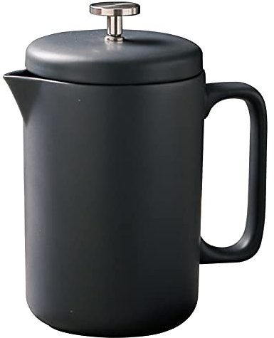French Press Coffee Maker 1 Litre / 8 Cups, Ceramics Coffee Pot and Tea Maker, Hand Filter Coffee Press with Plunger and Comfortable Handle, for Home and Office