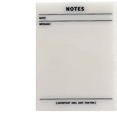 50 Blätter Transparente Haftnotizen Klebezettel Wasserfesten Sticky Notes Kennzeichnung Von Bürodokumenten Oder Büchern Wiederbeschreibbar Durchsichtige Sticky Notes für Schule Büro Hause