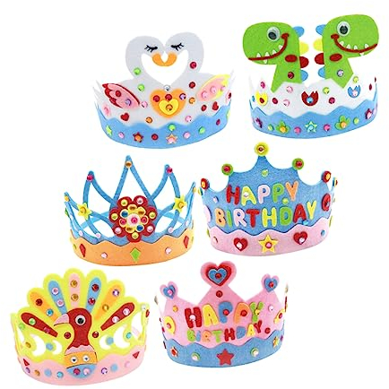 Beavorty 6stücke Mädchen Krone Requisite Einzigartiger Kronen Kopfschmuck Kreative Tiara Diy Accessoires Kronen Stil Kopfschmuck Requisite Geburtstagskrone Accessoires