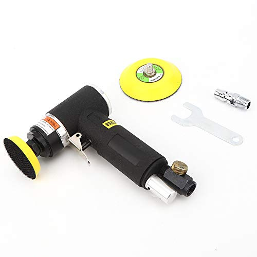 Pulidora Orbital, Pulidora Orbital de Aleación de Aluminio, Lijadora Neumática en ángulo AT-1500-2 Máquina Pulidora Excéntrica, Pulidora Eléctrica y Almohadillas Amortiguadoras