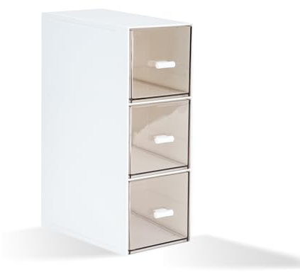 DIBALIYI 1PCS Porta Cialde Caffe, Couvercle Transparent Plastique Porta Tisane Bustine, Accès Facile Contenitore per Tè, Porta Bustine Da te a 3 Cassetti, Tè in Bustina, Cialde Caffè (1PCS)