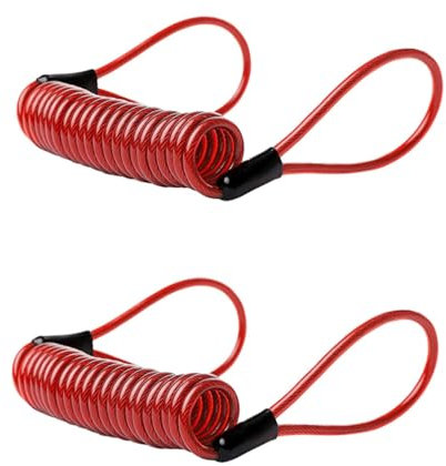 VALICLUD 2 STK Kletterbürste Fußballstangen Disc-Lock-Kabel Disc-Kabel Beanie-helme Für Motorräder Scheibendraht Erinnerungskabel Radschloss Für Motorräder Fahrrad Drahtseil
