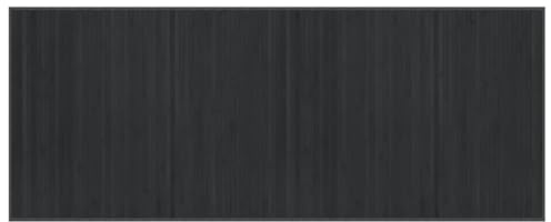 vidaXL Tapis rectangulaire Gris 80x200 cm Bambou, Tapis de Salon, Tapis de Cuisine, Tapis rectangulaire, Tapis de Chambre à Coucher