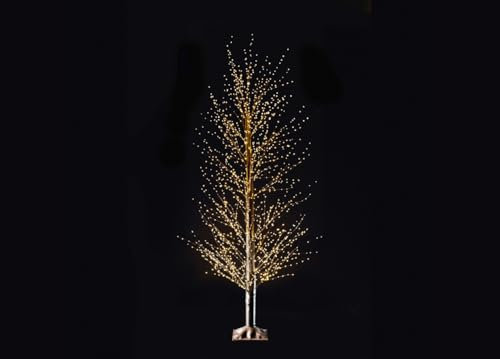 BIANCHERIAWEB Alberello Luminoso Natalizio Albero Natale Decorativo Luci LED Modello Luxory 120cm Luxory