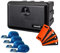LOADCARE Ladungssicherung Set für PKW Transporter Anhängerkiste wasserdichte Deichselbox mit Zubehör 500x350x400 (Mit 4 x Klemmschlossgurt, Matten und Kantenschoner)