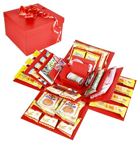 Caja sorpresa creativa de 5 capas, regalo hecha a mano para Navidad, cumpleaños, aniversario, día de San Valentín, regalo de boda