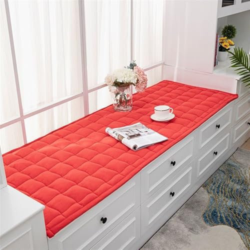 Elegante Outdoor Gartenbank Auflage rutschfest waschbar Schonbezug Sofa Abdeckung Rot Stuhlauflage 70x200cm Bequeme Sitzgelegenheit für Terrasse & Balkon