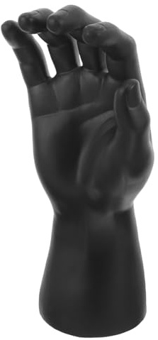 BESPORTBLE Oggetti di scena per modellini manuali X Guanti piccolo display porta mano Calvo manichino da esposizione manichino portagioielli a mano titolari di gioielli a mano plastica Nero
