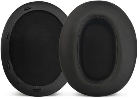 UOWGA Headphones Replacement Ear Pads for Sony wh-xb910n Extra Bass Headphones, Ear Pads with Soft Protein Leather, Noise Cancelling Foam (Black)