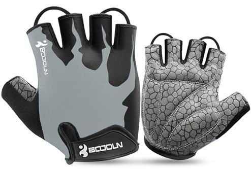 KONVINIT Fahrradhandschuhe Herren Sommer Halbfinger MTB Handschuhe,Radhandschuhe für Mountainbike/Rennrad,Fahrrad Handschuhe Freizeit Herren und Damen,Atmungsaktive rutschfeste Stoßdämpfung