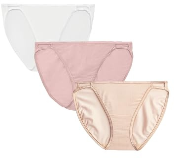 Vanity Fair Illumination String Bikini Panty 18108, White/Quartz/Beige, 7