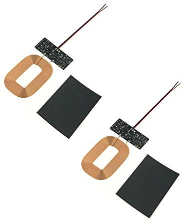 Acxico Kabelloses Ladegerät-Empfängermodul PCBA Board Coil Universal Qi DIY 2 Stück