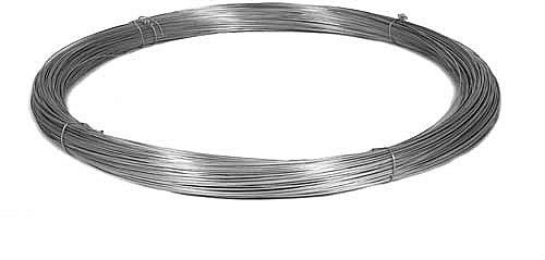 Garmix Spanndraht Bindedraht Verzinkt Maschendraht Zaun Metall Draht (Hochfest 400m, 3,4mm)