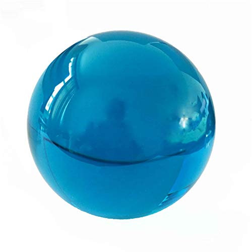 caihuashopping Fotokugel 100mm Kristallkugel Künstliche Glaskugel Dekorative Kristallkugelfotografie Foto Requisiten für Dekoration Glaskugel Fotografie (Color : Aquamarine, Size : 100mm)