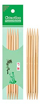 ChiaoGoo Bambus-Strumpfstricknadeln 15 cm, 2,00 mm, 5 Stück