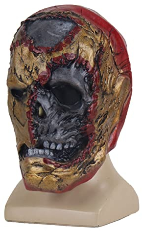 Iron Man Helmet Headgear Halloween Horror Zombie Cosplay Props Mask Horror Headgear for Halloween Carnival Costume Party Props
