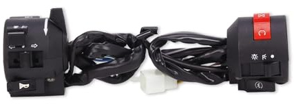 ETloe CVK Scheinwerfer Links Rechts Blinker Horn Zündung Start Schalter Griff Taste Montage Für Ho&nda CMX250 C CA250 Rebel 1996-2012 Motorrad-Steuerschalter (Color : 1 Pair)