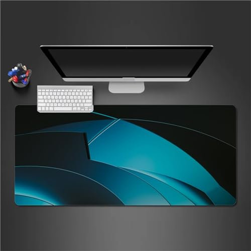 QiHon Gaming Mauspad XXL Grün Großes Mauspad Schreibtischauflage mit Vernähte Kanten Einer speziellen Oberfläche verbessert Geschwindigkeit und Präzision 800x400x2mm