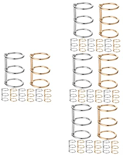 EXCEART 32 Stück Ordnerringbinderringe Für Lernkarten Metallringe Für Lernkarten Ringe Für Karteikarten Metallringe Für Ordner Metallbuchringe Metallbinderringe Metallbuchbinderring