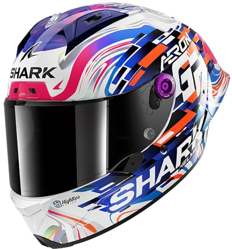 SHARK, Integral Motorcycle Helmet Aeron-GP Replica ZARCO GP de France DVB, XS