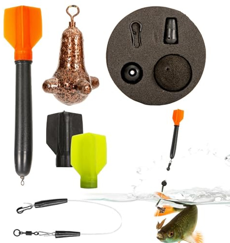 Ami Esche da Ghiaccio Kit Scatola Peso Materiale Galleggianti Canna da Piombe Dorato Rig Bastoncini Luminosi Shot Doppio Drop Bass Gear Crappie Worm Acqua Salata Esche Sostituzione