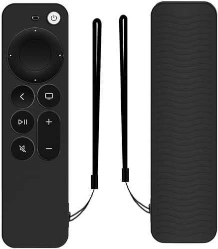 Remote Control Case for Apple TV 4K Siri Remote 3rd Gen (2022) / 2nd Gen (2021) Case Non-Slip Silicone Protective Case, Remote Control Cover for TV Accessories