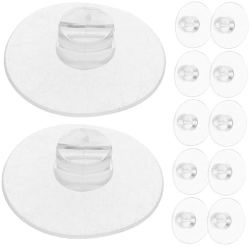 ELAYARD 20pcs Suction Cups for Windows and Shower Suction Cup Hooks Desk Organizer Fastener for Desktop