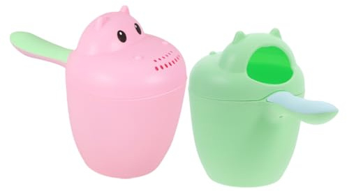 KAILIKETIY 2pièces Gobelet De Rinçage Pour Garçon Fille Rinceur De Shampooing Mignon Pour Garçon Fille Accessoire De Bain Évitant Entrée Eau Les Yeux Pour Lavage Des Cheveux Bain Des